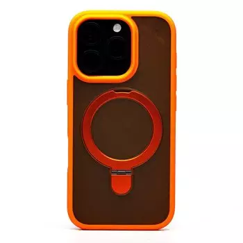 Чехол-накладка Activ SM088 SafeMag для смартфона Apple iPhone 16 Pro, силикон, оранжевый (236502)