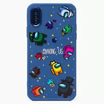 Чехол-накладка Among Us SC235 для смартфона Apple iPhone X/XS, рисунок (002) (130028)