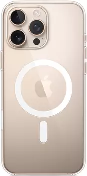 Чехол-накладка Apple Clear Case with MagSafe для смартфона Apple iPhone 16 Pro Max, поликарбонат, прозрачный (MA7F4ZM/A)