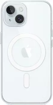 Чехол-накладка Apple Clear Case with MagSafe для смартфона Apple iPhone 15, силикон, прозрачный (MT203FE/A)