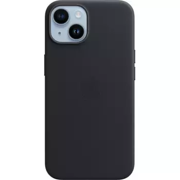 Чехол-накладка Apple Leather Case для смартфона Apple iPhone 14, кожа, черный (MPP43ZM/A)
