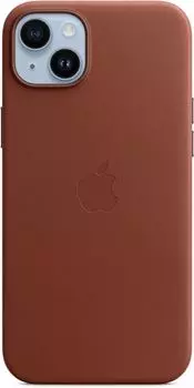 Чехол-накладка Apple Leather Case для смартфона Apple iPhone 14 Plus, кожа, коричневый (MPPD3ZM/A)