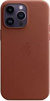 Чехол-накладка Apple Leather Case with MagSafe для смартфона Apple iPhone 14 Pro Max, натуральная кожа, коричневый (MPPQ3ZM/A)