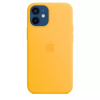 Чехол-накладка Apple MagSafe Silicone Case для смартфона Apple iPhone 12 mini, силикон, ярко-желтый (MKTM3ZE/A)