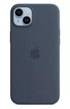 Чехол-накладка Apple Silicone Case для смартфона Apple iPhone 14 Plus, силикон, тёмно-синий (MPT53ZM/A)