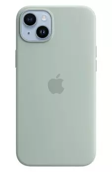 Чехол-накладка Apple Silicone Case для смартфона Apple iPhone 14 Plus, силикон, зеленый (MPTC3ZM/A)