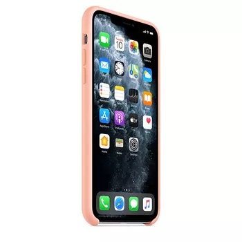 Чехол-накладка Apple Silicone Case Silicone Case - Grapefruit для смартфона Apple iPhone 11 Pro Max, силикон, розовый грейпфрут (MY1H2ZM/A)