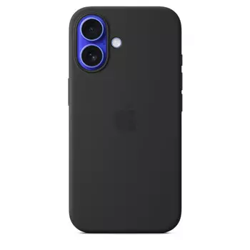 Чехол-накладка Apple Silicone Case with MagSafe для смартфона Apple iPhone 16, силикон, черный (MYY13ZM/A)