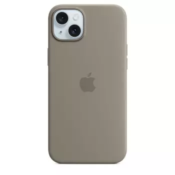 Чехол-накладка Apple Silicone Case with MagSafe для смартфона Apple iPhone 15 Plus, силикон/микрофибра, светло-коричневый (MT133FE/A)