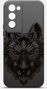 Чехол-накладка BoraSCO ArtWorks для смартфона TECNO Camon 18 Premier, силикон, черный/рисунок (51141)