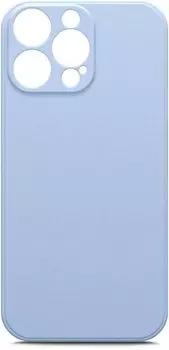 Чехол-накладка BoraSCO для смартфона Apple iPhone 14 Pro Max, силикон/микрофибра, лавандовый (70844)