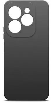 Чехол-накладка BoraSCO для смартфона Infinix HOT 40i/Smart 8/Smart 8 Plus, силикон, черный (72733)