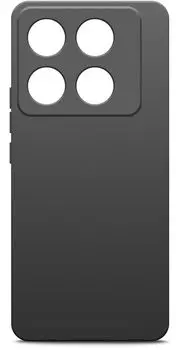 Чехол-накладка BoraSCO для смартфона Infinix Note 40 Pro, силикон, черный (73181)