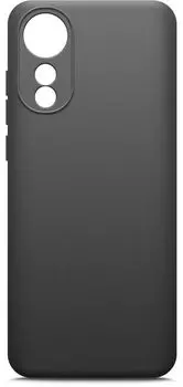 Чехол-накладка BoraSCO для смартфона Oppo A78 4G, силикон/микрофибра, черный (72372)