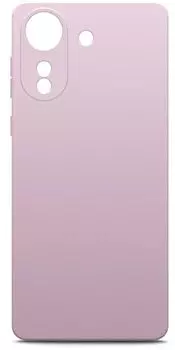 Чехол-накладка BoraSCO для смартфона Poco C65, силикон/микрофибра, лавандовый (73024)