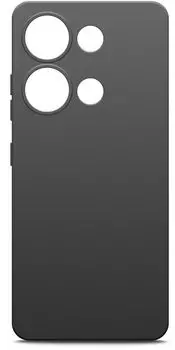 Чехол-накладка BoraSCO для смартфона Poco M6 Pro, силикон, черный (73016)