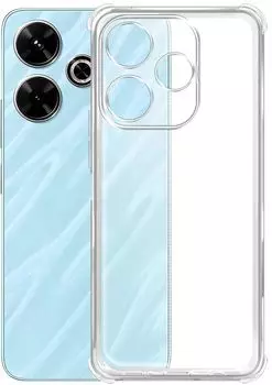 Чехол-накладка BoraSCO для смартфона Poco M6 4G, силикон, прозрачный (73625)