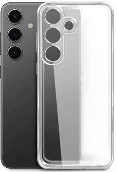 Чехол-накладка BoraSCO для смартфона Samsung Galaxy S24, силикон, прозрачный (72956)