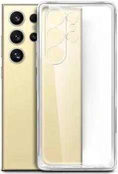 Чехол-накладка BoraSCO для смартфона Samsung Galaxy S24 Ultra, силикон, прозрачный (72955)