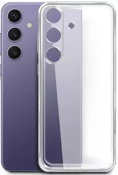 Чехол-накладка BoraSCO для смартфона Samsung Galaxy S24+, силикон, прозрачный (72957)