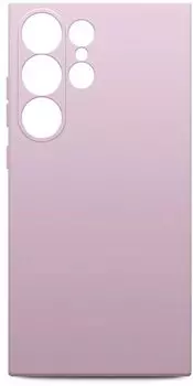 Чехол-накладка BoraSCO для смартфона Samsung Galaxy S24 Ultra, силикон/микрофибра, лавандовый (72946)