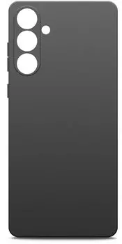 Чехол-накладка BoraSCO для смартфона Samsung Galaxy S24, силикон/микрофибра, черный (72949)