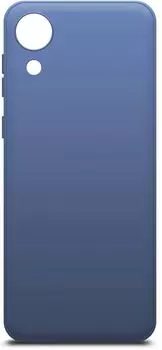 Чехол-накладка BoraSCO для смартфона Samsung Galaxy A03 Core, силикон/микрофибра, синий (40946)