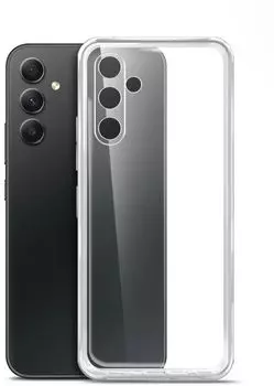 Чехол-накладка BoraSCO для смартфона Samsung Galaxy A34, силикон, прозрачный (71455)