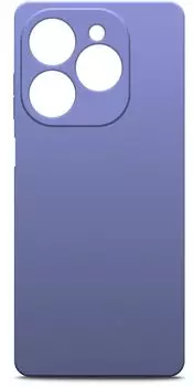 Чехол-накладка BoraSCO для смартфона TECNO Pop 8/Spark 20/20C/Go 2024, силикон/микрофибра, лавандовый (72678)