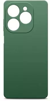 Чехол-накладка BoraSCO для смартфона TECNO Pop 8/Spark 20/20C/Go 2024, силикон/микрофибра, зеленый опал (72676)