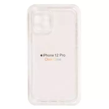 Чехол-накладка Clear Case для смартфона Apple iPhone 12/12 Pro, силикон, прозрачный (886703)
