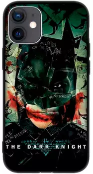 Чехол-накладка Deppa Batman04 для смартфона Apple iPhone 12 mini, пластик, черный (124264)