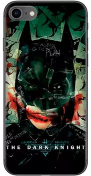 Чехол-накладка Deppa Batman для смартфона Apple iPhone 7/8/SE, пластик, черный 04 (124256)
