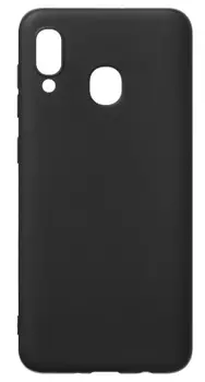 Чехол-накладка Deppa Gel Color Case для смартфона Samsung Galaxy A20 2019, пластик, черный (31750-87191)