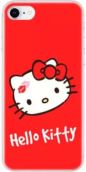 Чехол-накладка Deppa Hello Kitty для смартфона Apple iPhone 7/8, пластик, красный 3 (107214)
