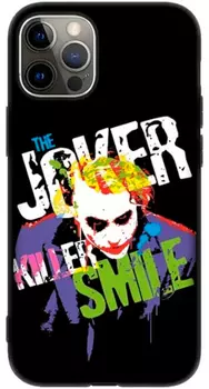 Чехол-накладка Deppa Joker для смартфона Apple iPhone 12/12 Pro, пластик, черный 02 (124210)