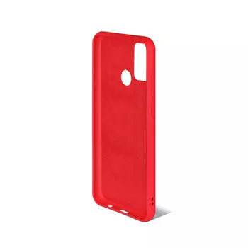 Чехол-накладка DF для смартфона Huawei Honor 9A , силикон, микрофибра, красный (hwOriginal-11)