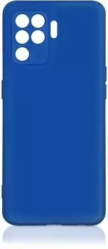 Чехол-накладка DF для смартфона Oppo Reno, силикон/микрофибра, синий (DF oOriginal-11)