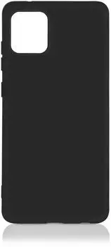 Чехол-накладка DF для смартфона Samsung Galaxy A03, силикон, черный (sOriginal-34)