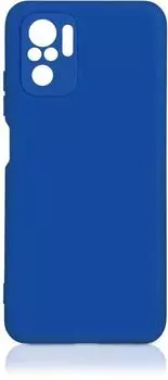 Чехол-накладка DF для смартфона Xiaomi Redmi Note 10, силикон/микрофибра, синий (DF xiOriginal-19)