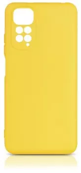 Чехол-накладка DF xiCase 61 для смартфона Xiaomi Note 11/11s, силикон/микрофибра, желтый