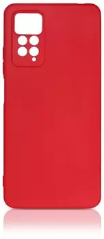 Чехол-накладка DF xiCase 62 для смартфона 6.67" Xiaomi Redmi Note 11 Pro/11 Pro 5G, силикон/микрофибра, красный