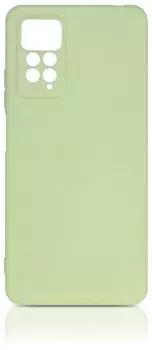 Чехол-накладка DF xiCase 62 для смартфона 6.67" Xiaomi Redmi Note 11 Pro/ 11 Pro 5G, силикон/микрофибра, светло-зеленый