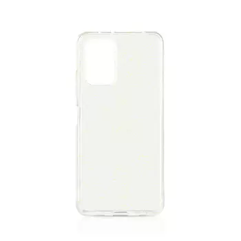 Чехол-накладка DF xiShine 04 для смартфона Xiaomi Redmi Note 10 Pro, силикон, прозрачный с блестками (xiShine-04)