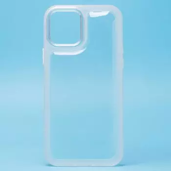 Чехол-накладка для смартфона Apple iPhone 12/12 Pro, силикон, белый/прозрачный (209305)