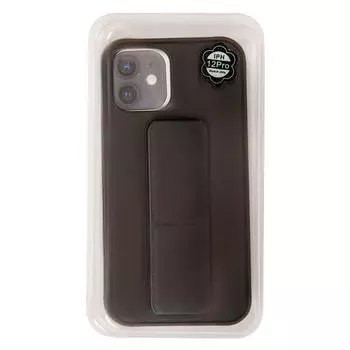 Чехол-накладка для смартфона Apple iPhone 12/12 Pro, силикон/TPU, черный (821826)