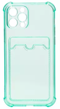 Чехол-накладка для смартфона Apple iPhone 12 Pro, TPU, зеленый полупрозрачный (SC278)
