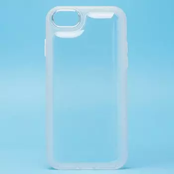 Чехол-накладка для смартфона Apple iPhone 7/8/SE2020, силикон, белый/прозрачный (209310)