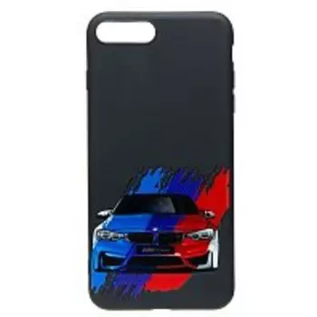 Чехол-накладка для смартфона Apple iPhone 7 Plus/8 Plus, силикон, черный (208227)