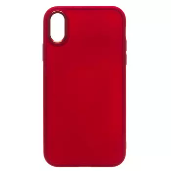 Чехол-накладка для смартфона Apple iPhone XR, силикон, красный (210203)